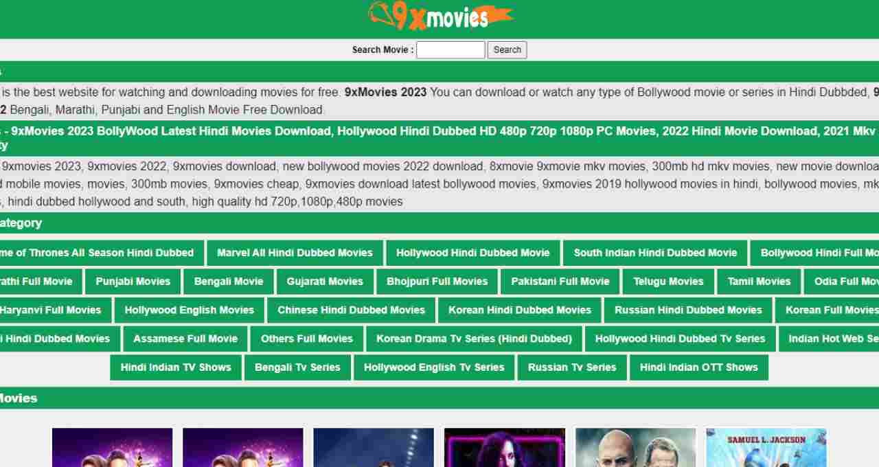 9xMovies – 9xMovies 2023 Bollywood Latest Hindi Movies Download, Hollywood Hindi Dubbed HD Tamil Telugu Movies Download