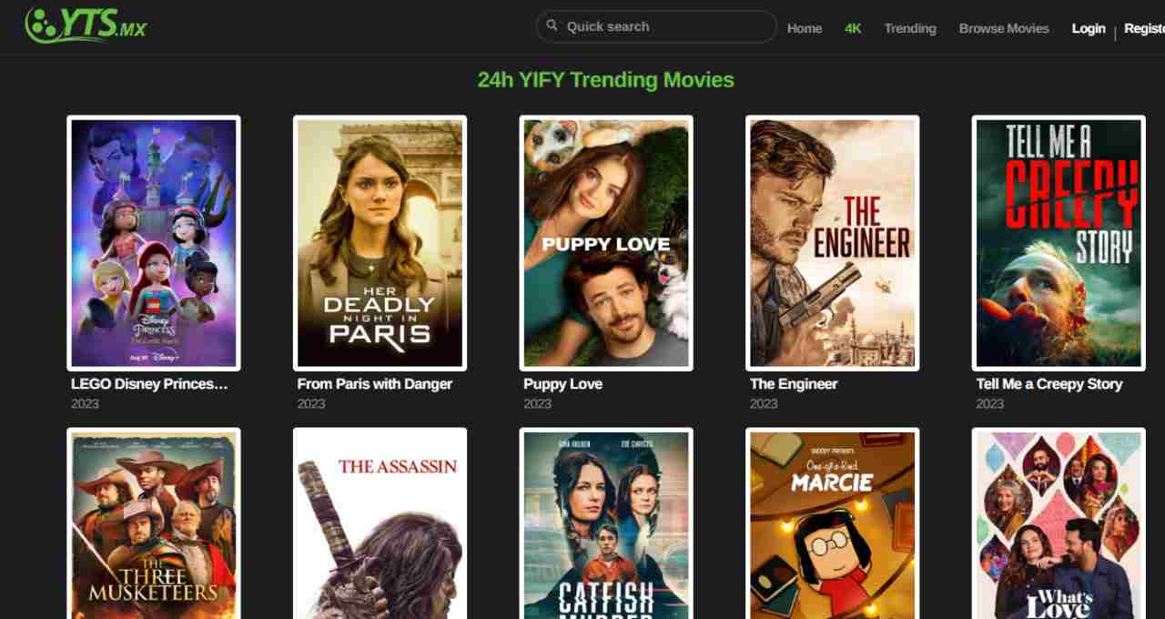 YTS YIFY - Trending YIFY Movies Torrents Downloads